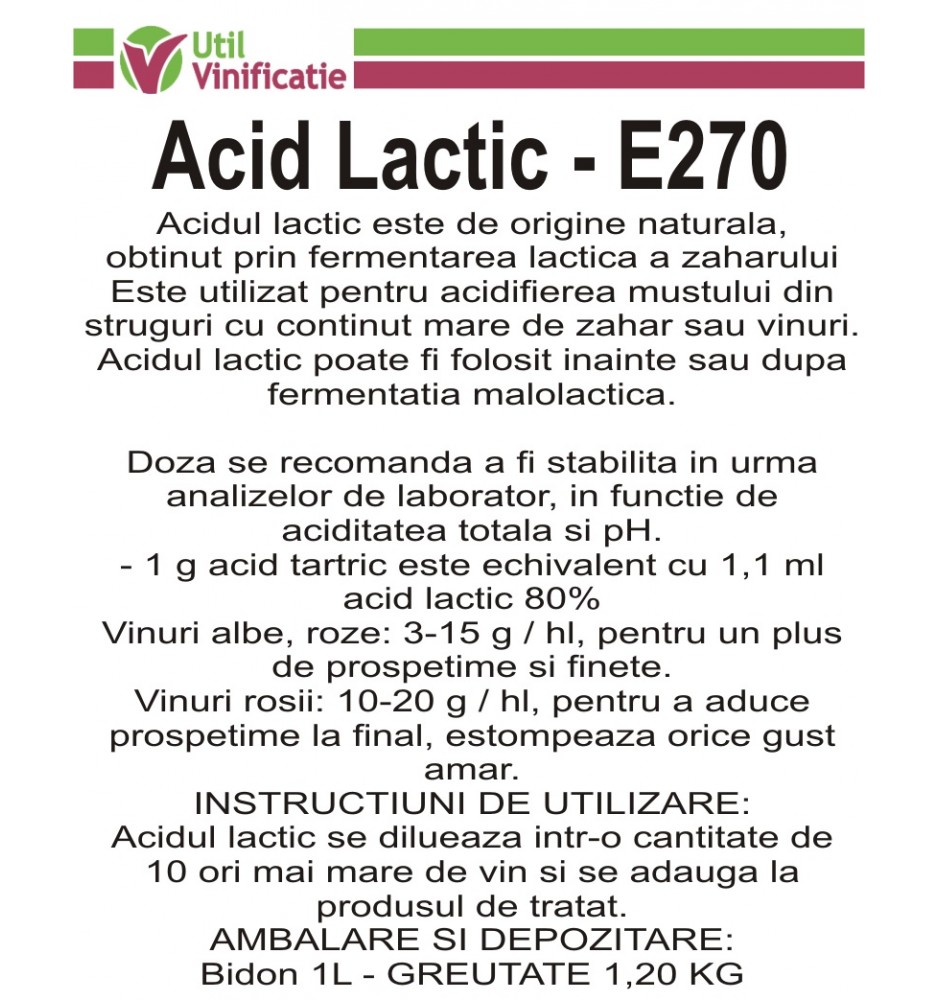 Acid Lactic 1L