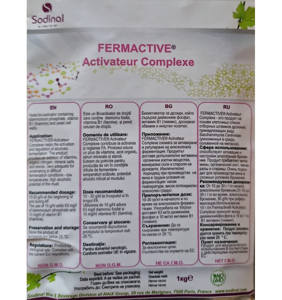 Fermactive activator complexe (1kg)