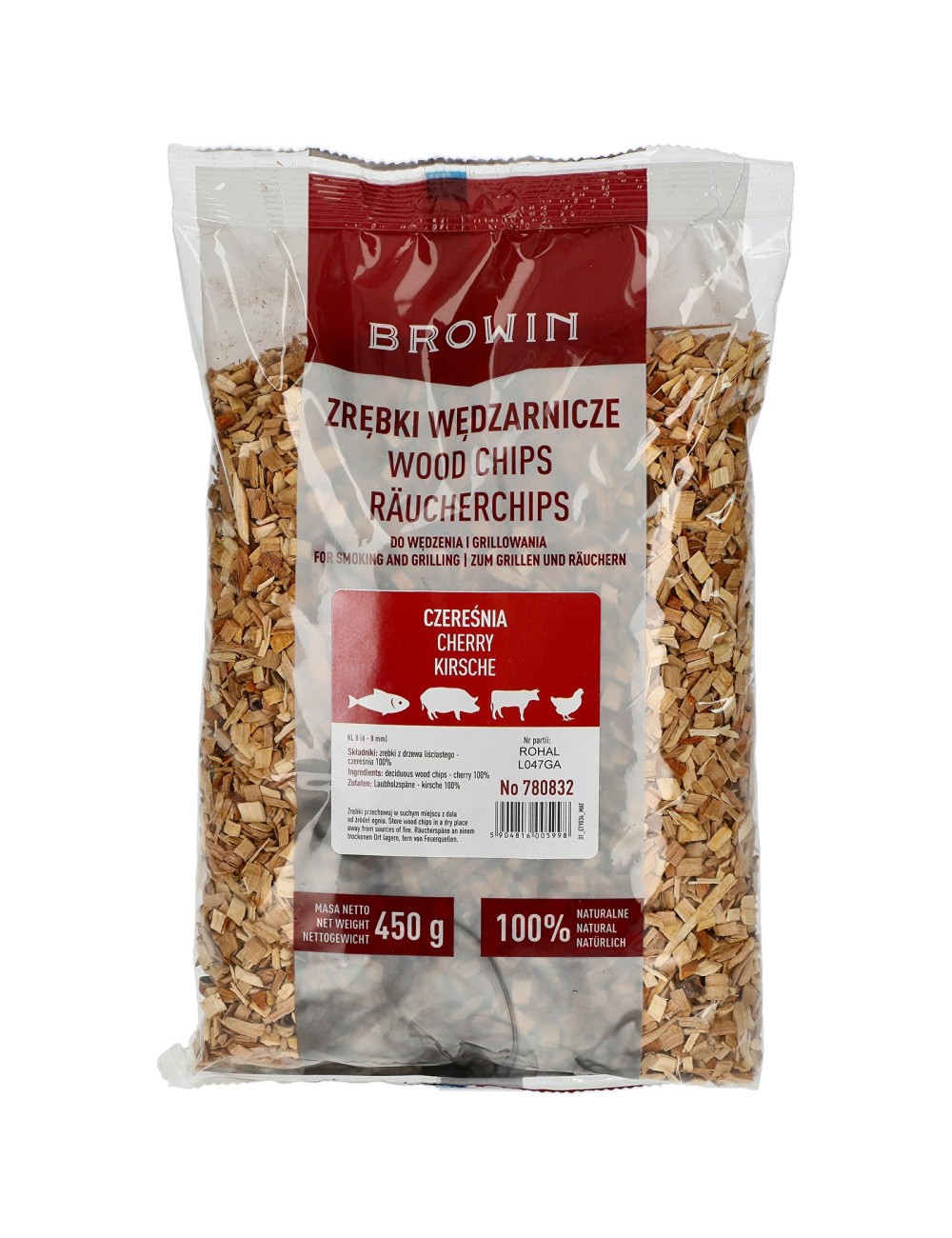 Aschii afumare din lemn cires 450g