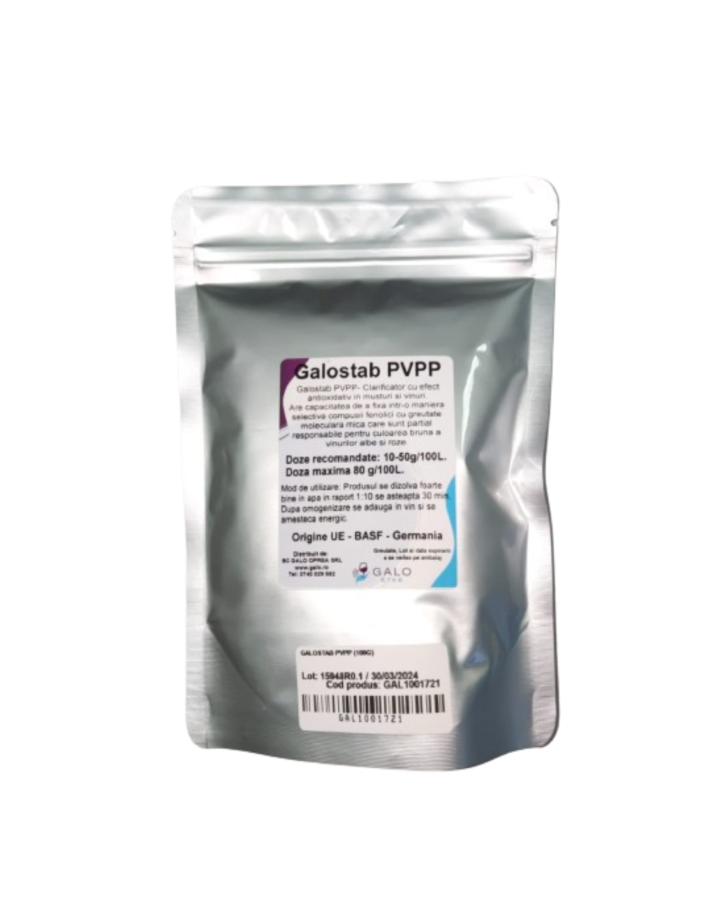 UtilVinificatie - Galostab PVPP (500g)
