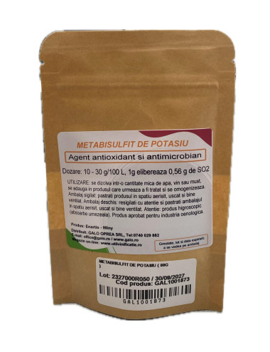 UtilVinificatie - Metabisulfit de potasiu antioxidant si conservant